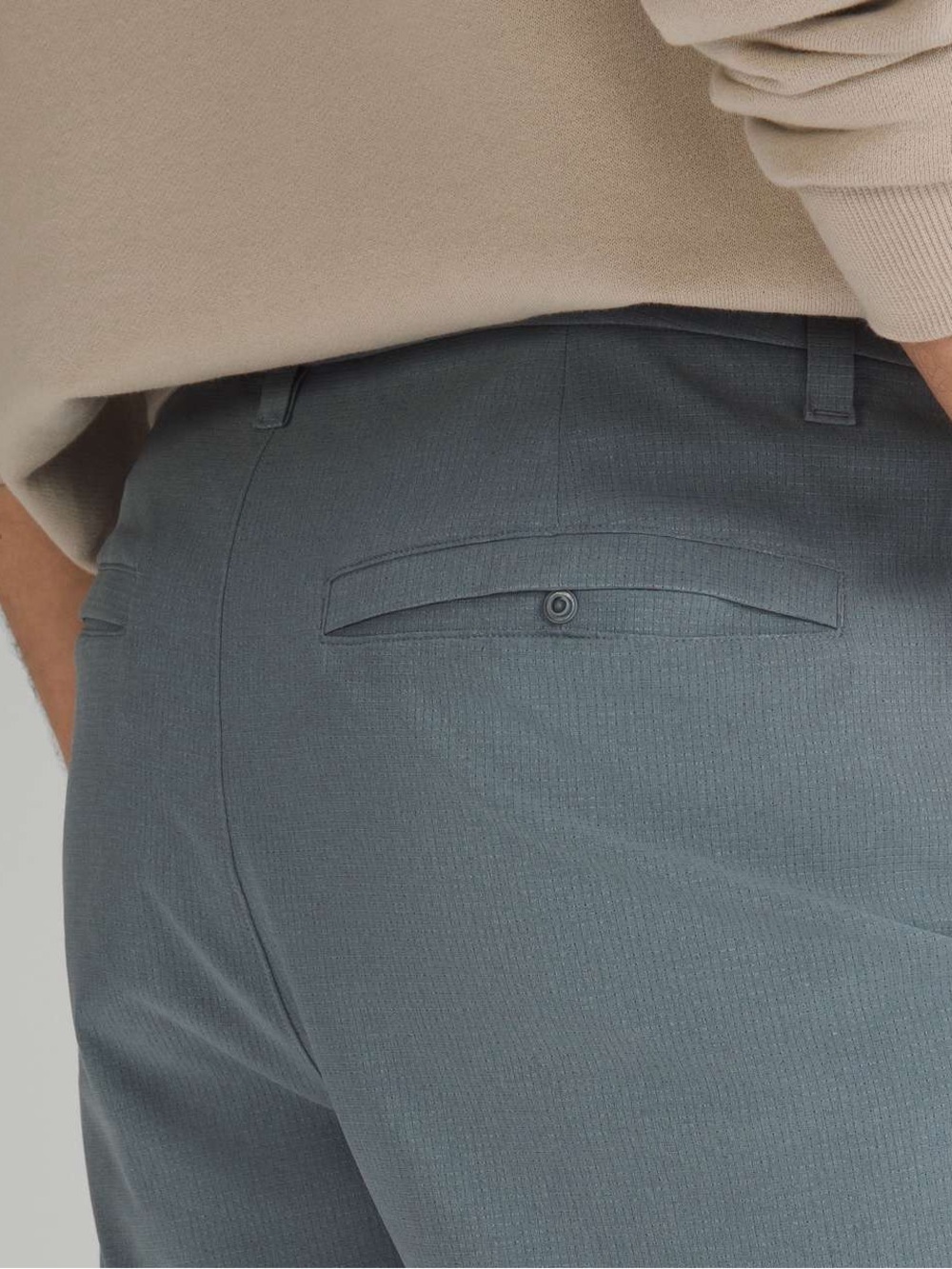 lululemon athletica Steel Blue Flat-Front Men's Shorts Size 33 - Picture 2 of 16